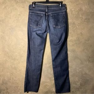 Citizens of Humanity Ava | Low Rise Straight Leg Jeans | 26 | Raw Hem